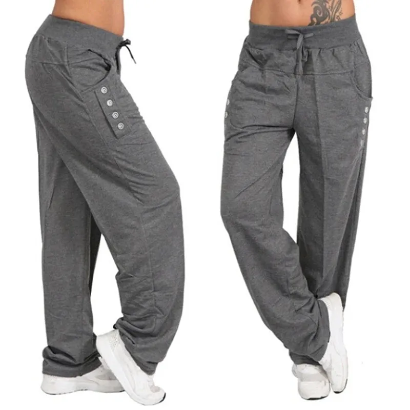 Obsidian Phoenix Loose Casual Jogger Pants