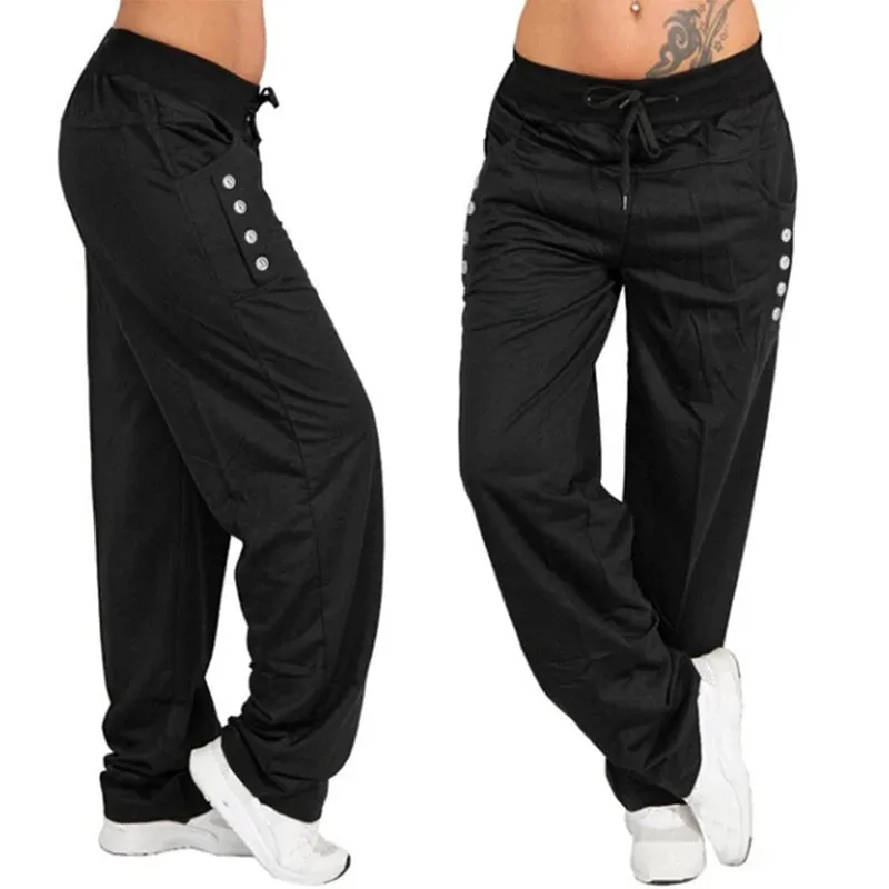 Obsidian Phoenix Loose Casual Jogger Pants