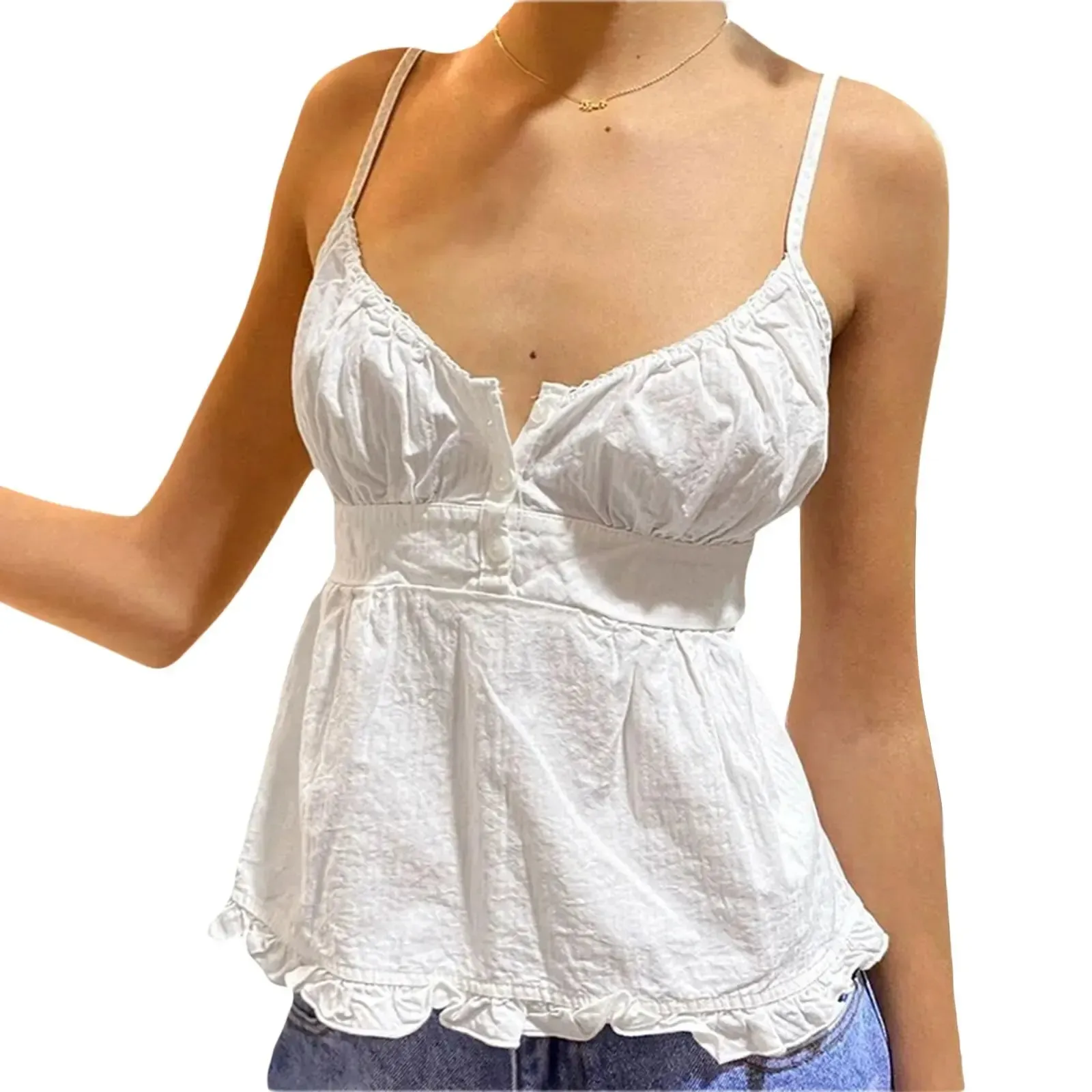 Obsidian Phoenix Retro Kawaii Ruffle Crop Top