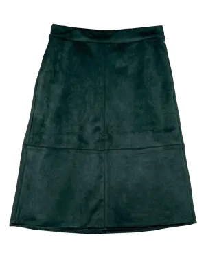 ORA skirt Teal Faux Suede