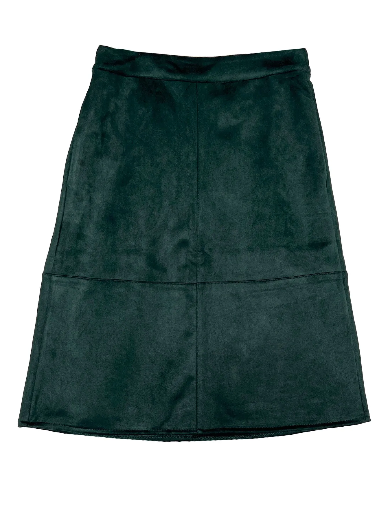 ORA skirt Teal Faux Suede