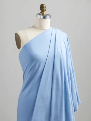 Organic Cotton Washed Jersey Knit - Powder Blue - Swatch