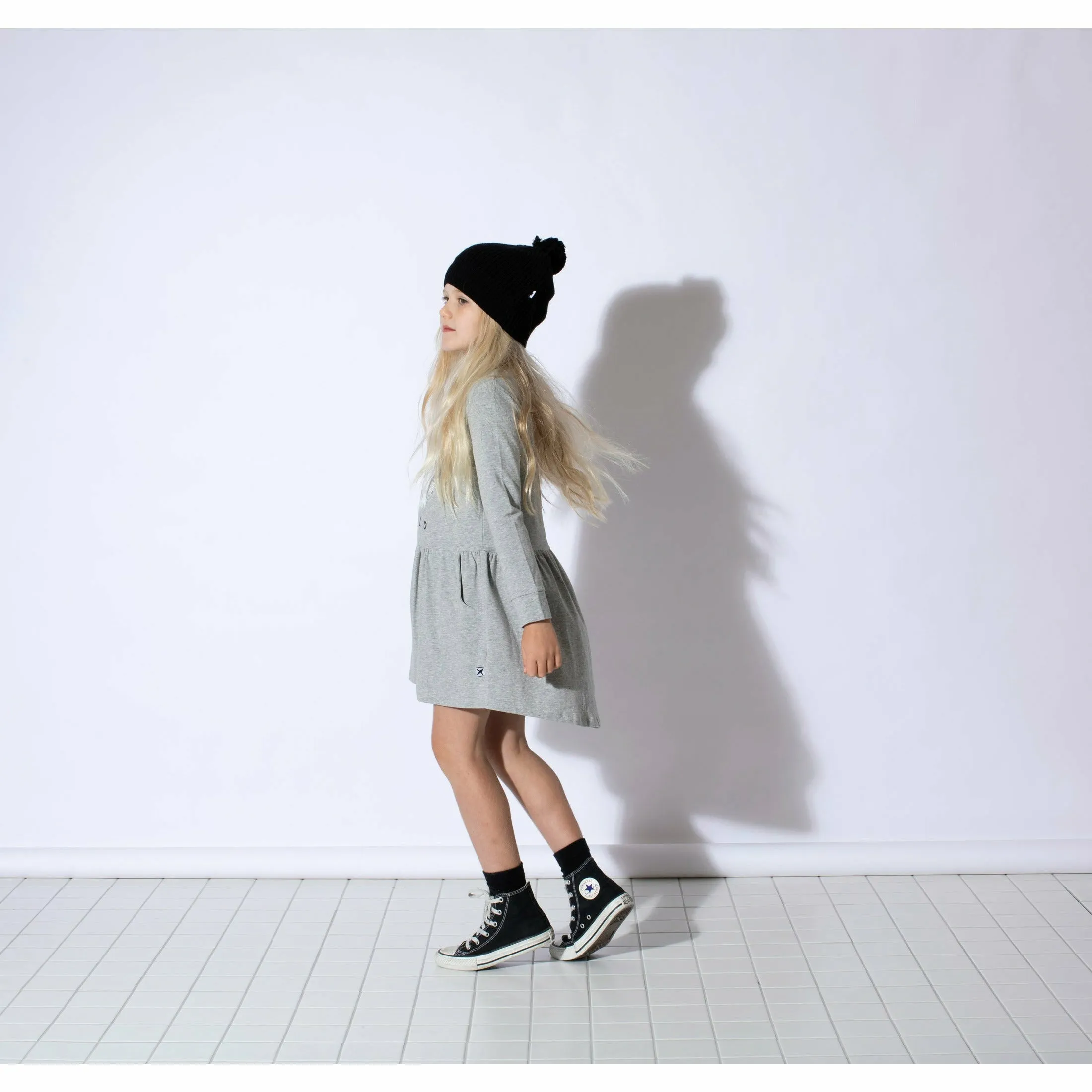 Painted Hedgehog Dress - Grey Marle