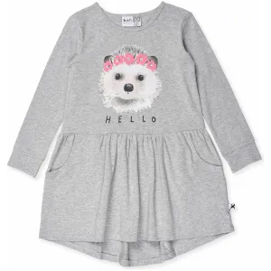 Painted Hedgehog Dress - Grey Marle