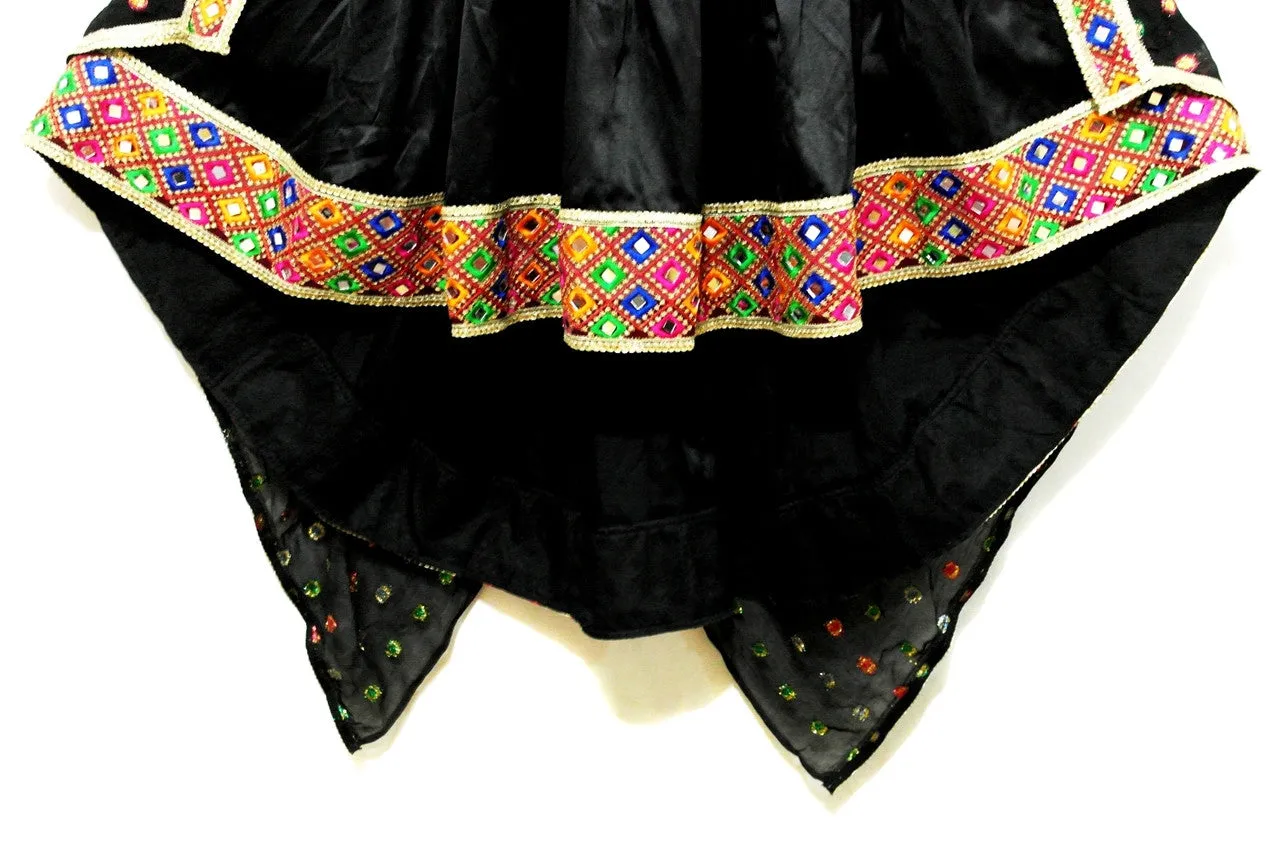 Pathani Dress In Black Color Afghan Clothes High Low Design