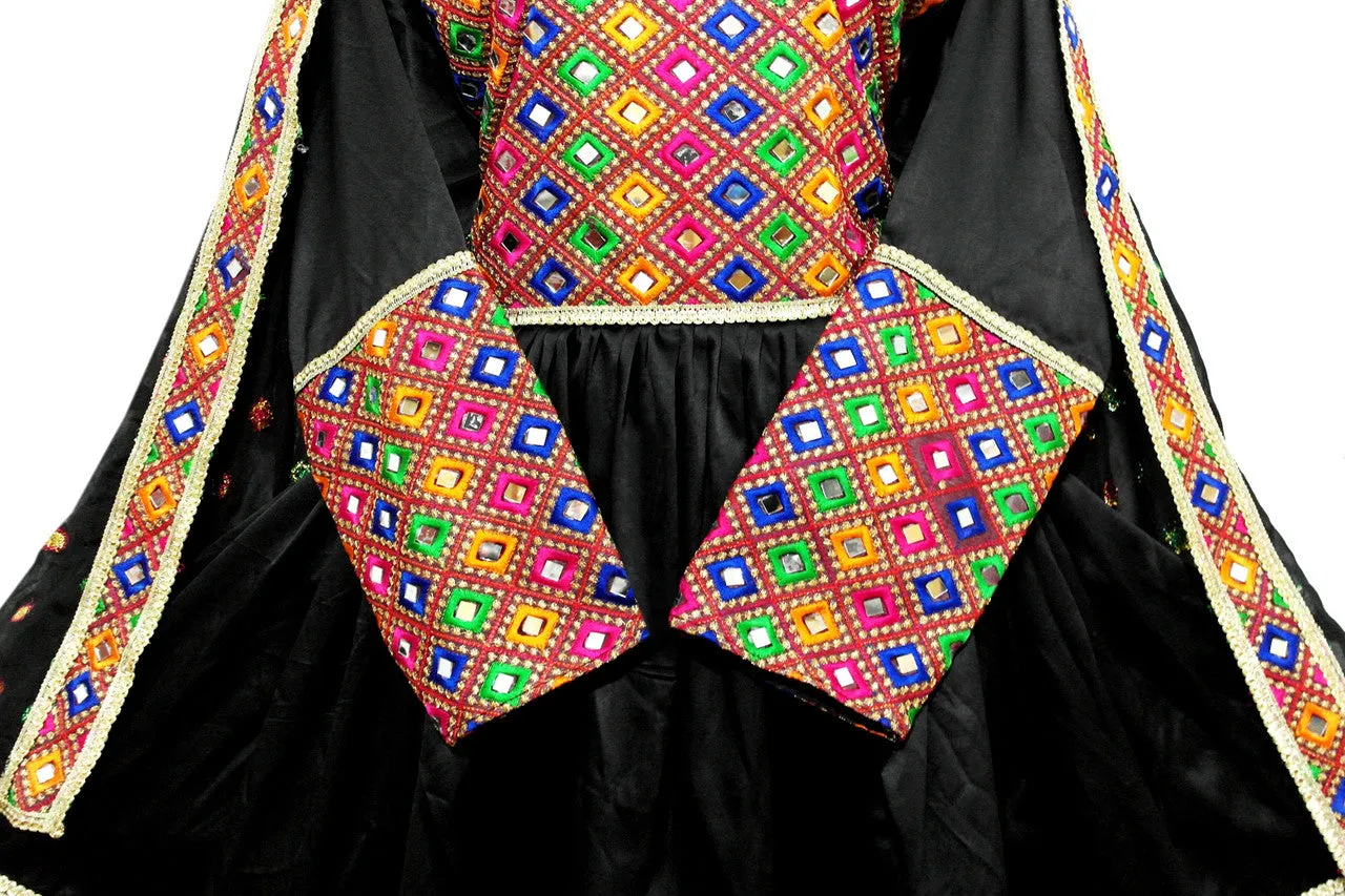 Pathani Dress In Black Color Afghan Clothes High Low Design