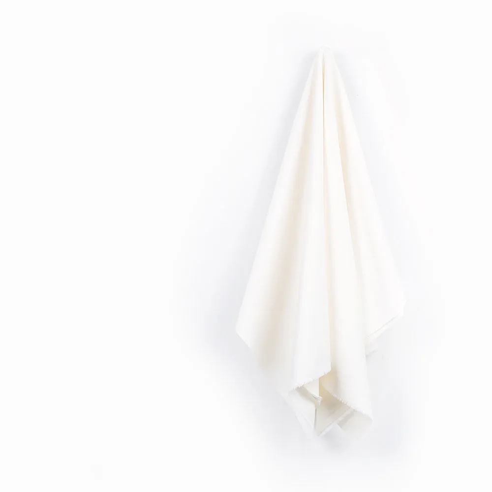 Peached Stretch Cotton / Rayon - Ivory
