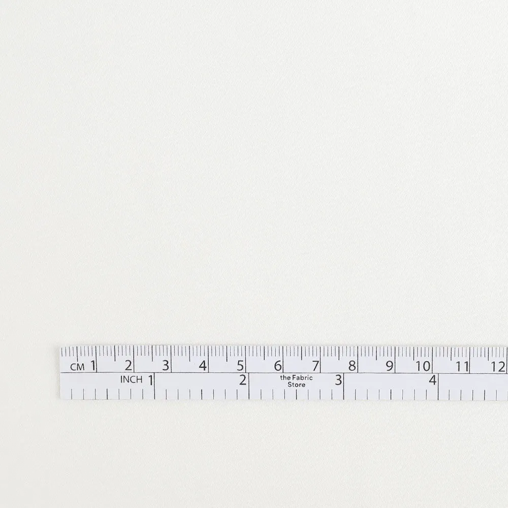 Peached Stretch Cotton / Rayon - Ivory