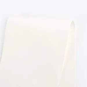 Peached Stretch Cotton Sateen - White