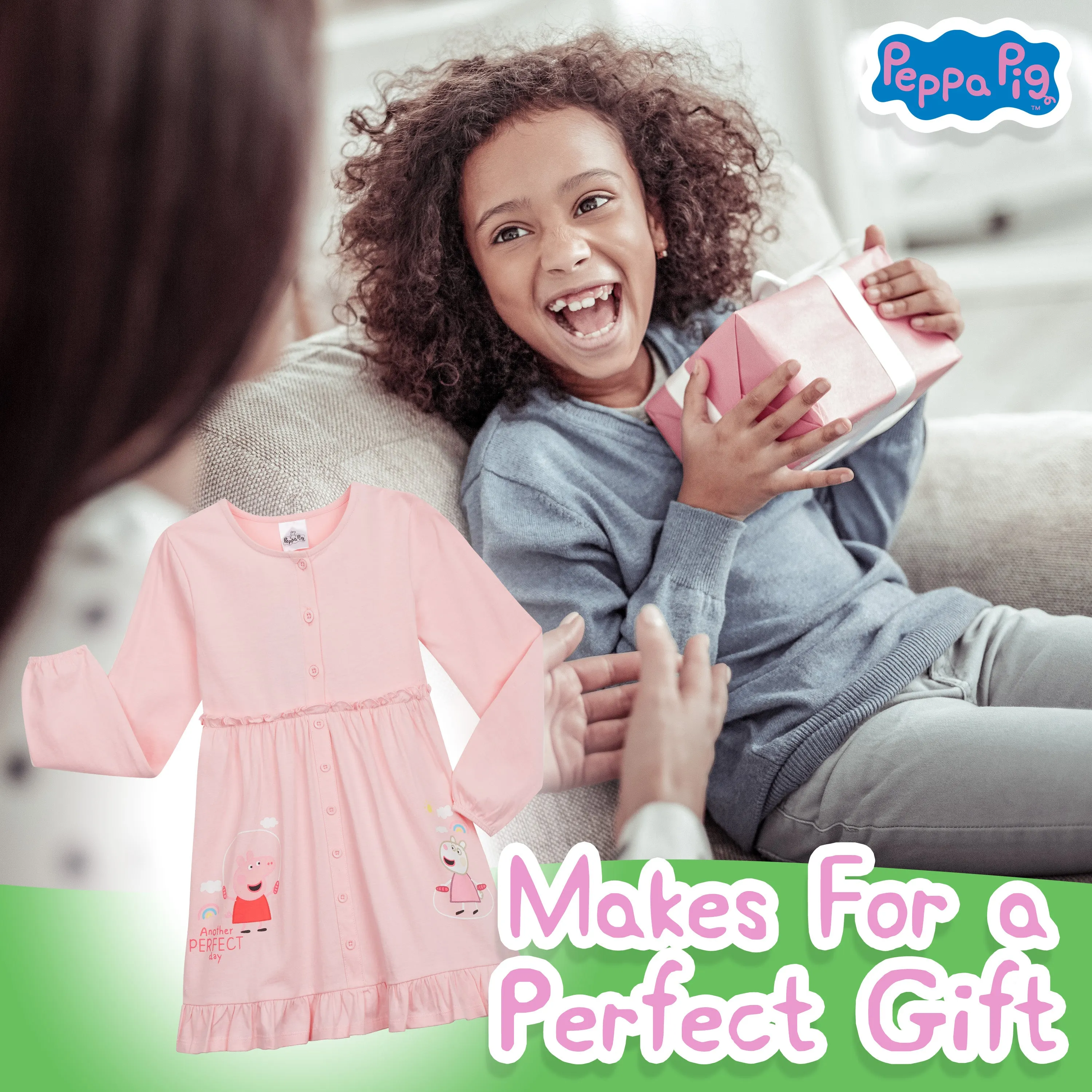 Peppa Pig Girls Dresses, Pink Dress For Girls