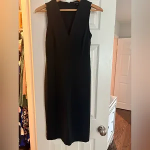 Perfect Black Banana Republic dress, lux material, knee length, form fitting