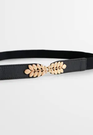 Petal Thin Golden Leaf Cincher Belt