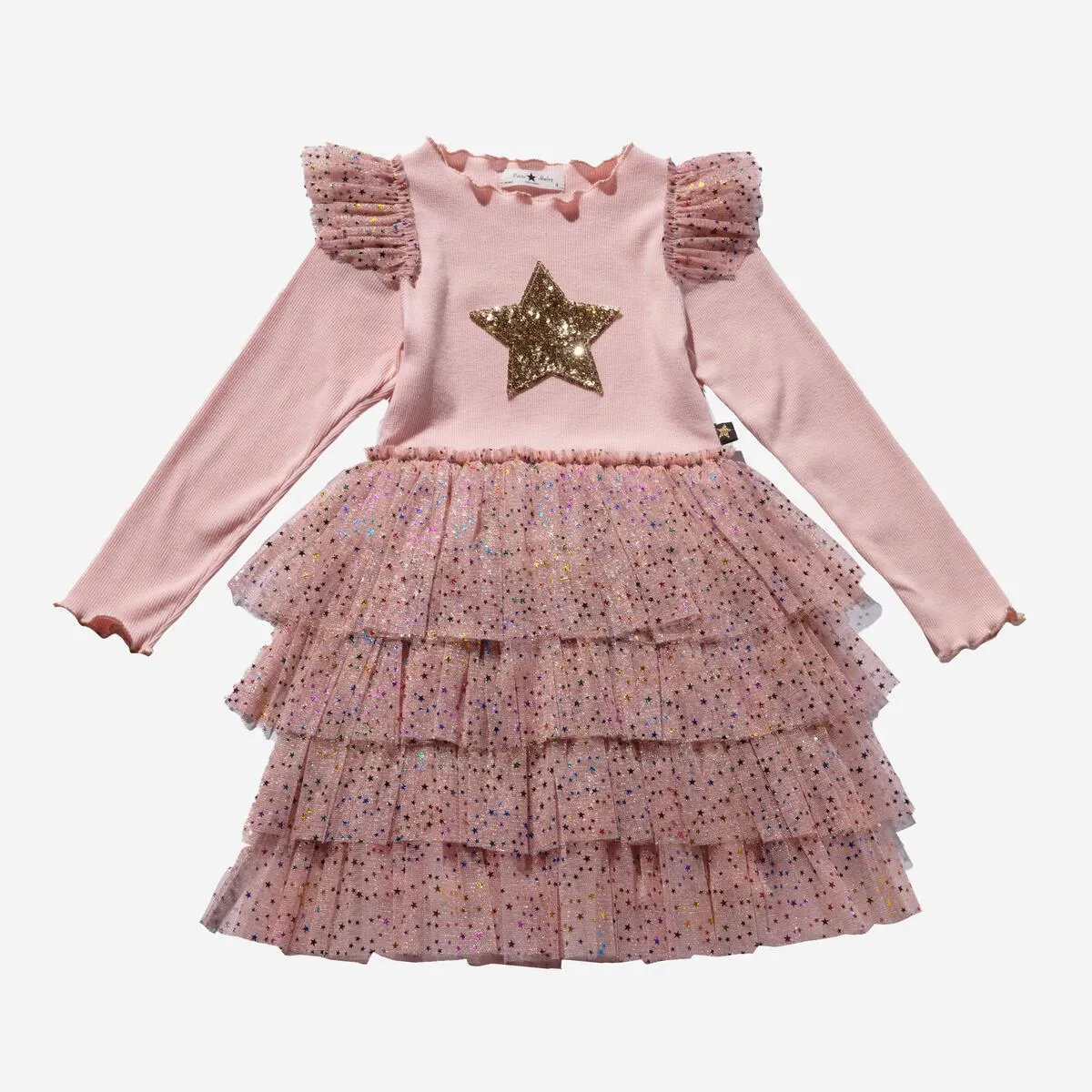 Petite Hailey Frill Layered Tutu Dress - Pink