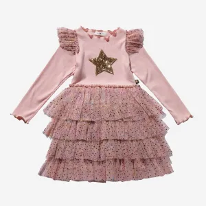 Petite Hailey Frill Layered Tutu Dress - Pink
