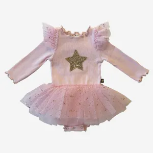 Petite Hailey Frill LS Baby Tutu - Pink