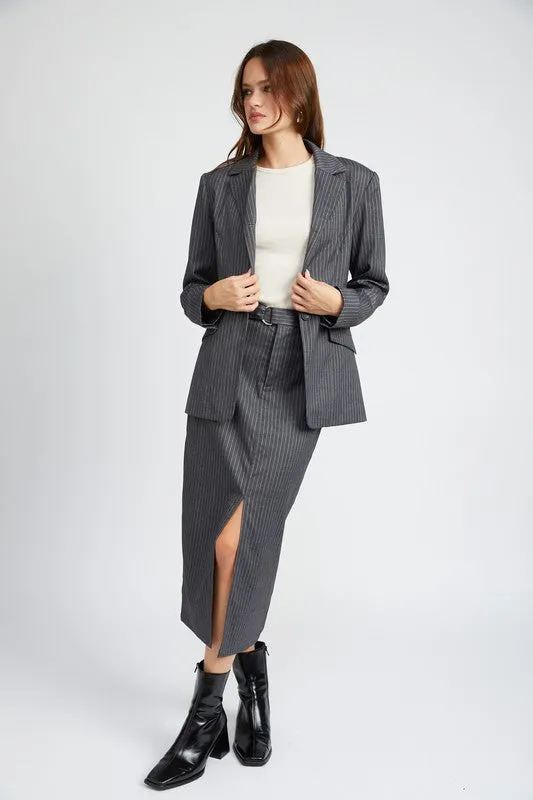 Pin Striped Blazer Jacket