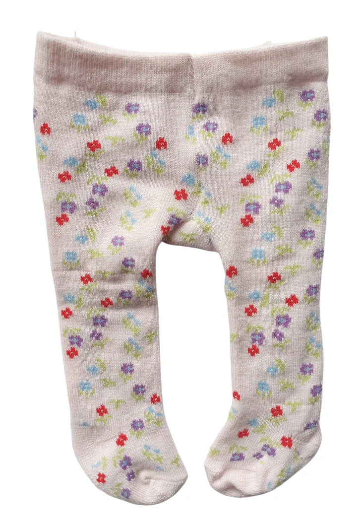 Pink Floral Tights