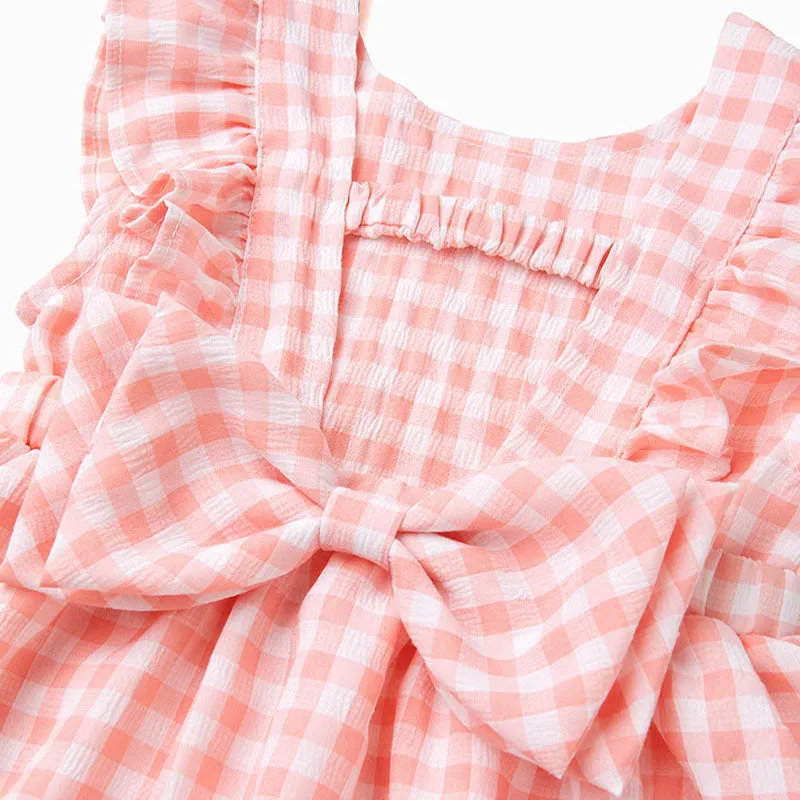 Pink Fresh Check Dress 2305OZ06