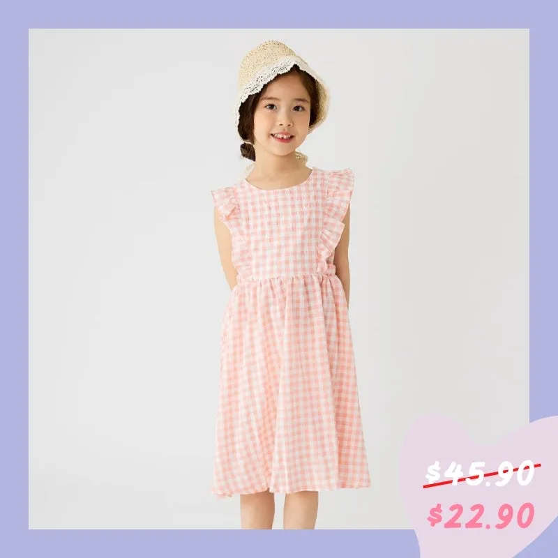 Pink Fresh Check Dress 2305OZ06