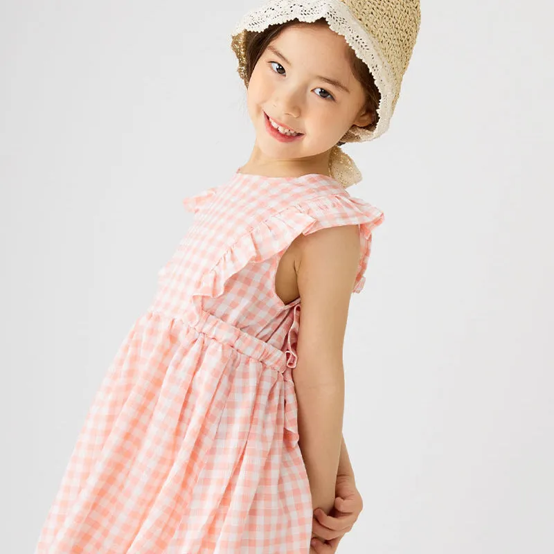 Pink Fresh Check Dress 2305OZ06