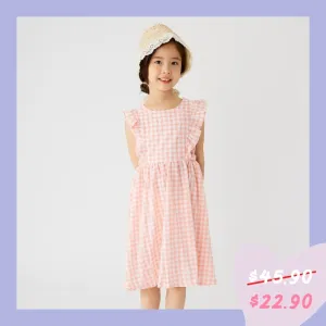 Pink Fresh Check Dress 2305OZ06