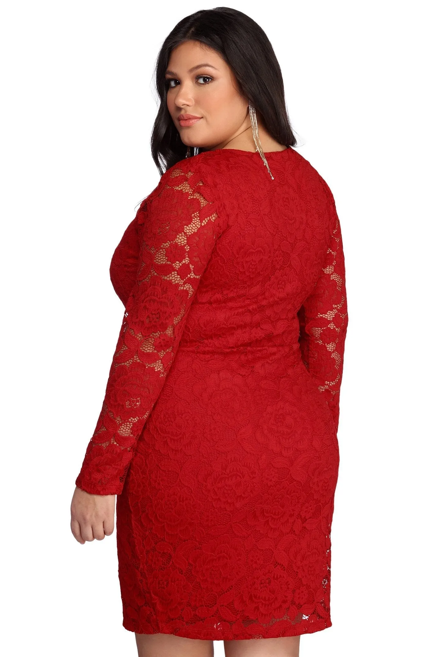 Plus Laced Stylish With Curves Dress