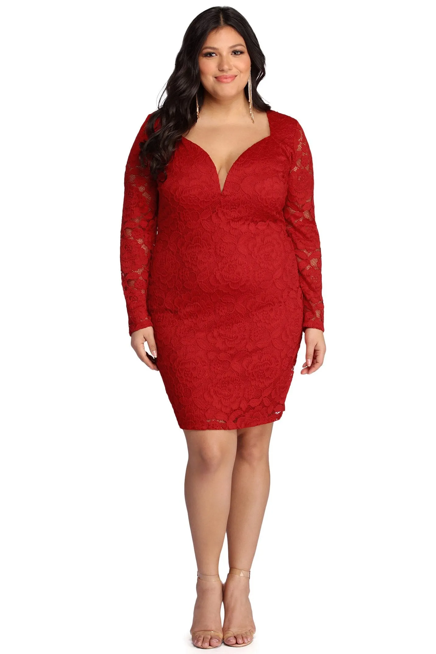 Plus Laced Stylish With Curves Dress