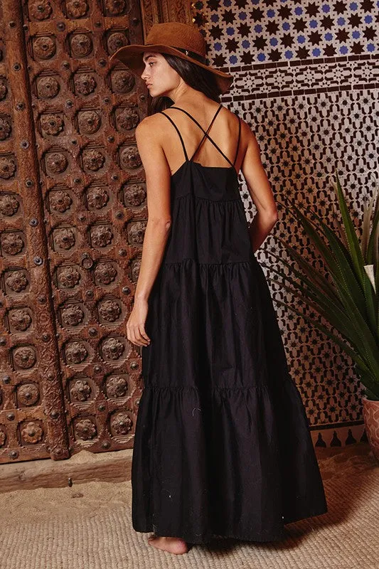 Poplin Maxi Dress