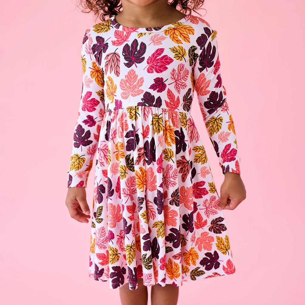 Posh Peanut Autumn L/S Basic Twirl Dress