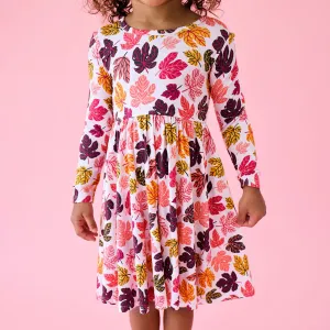 Posh Peanut Autumn L/S Basic Twirl Dress