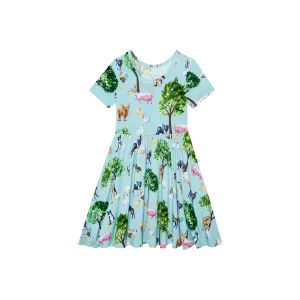 Posh Peanut Brayden S/S Basic Twirl Dress