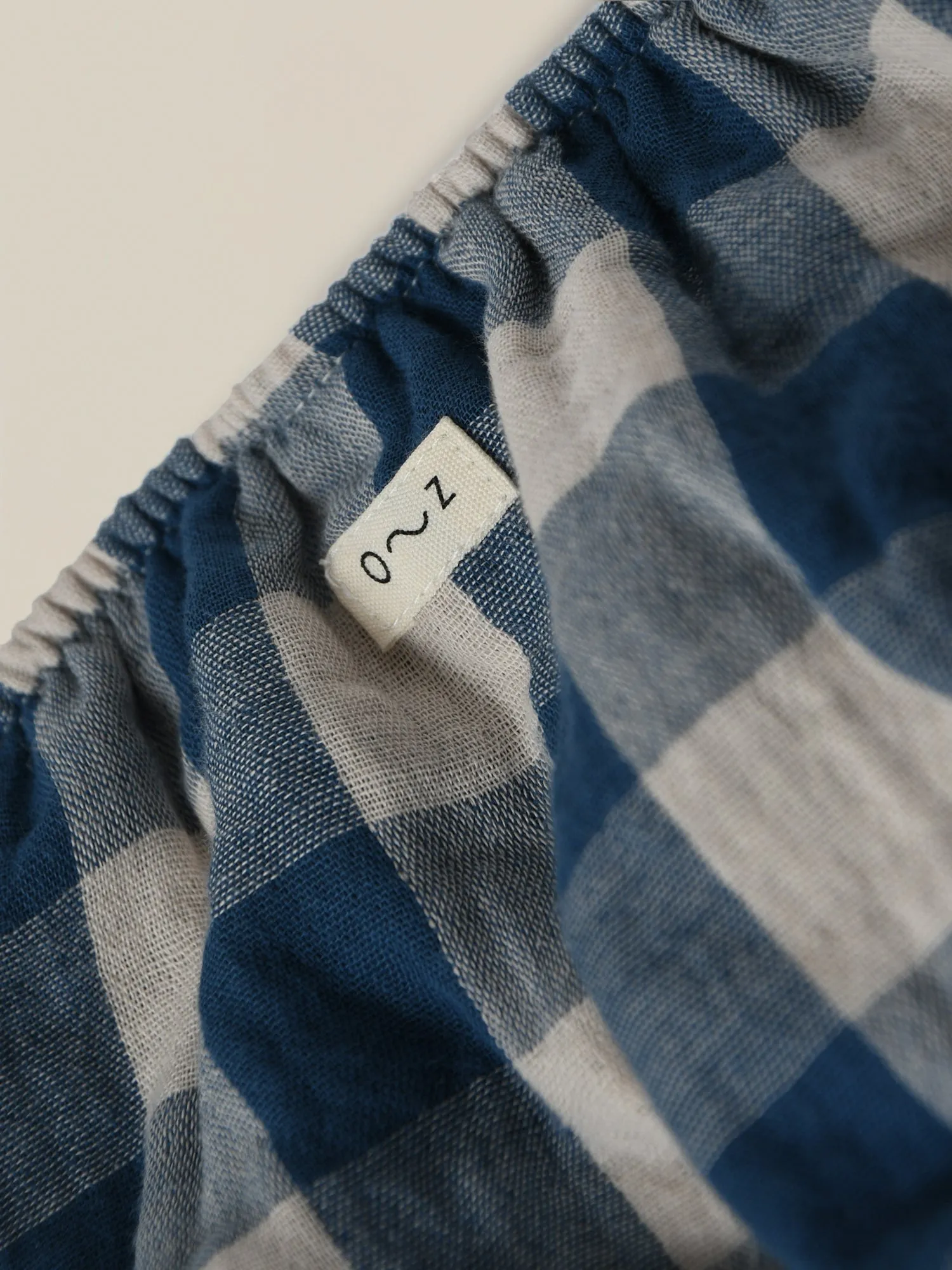 Pottery Blue Gingham Shortie
