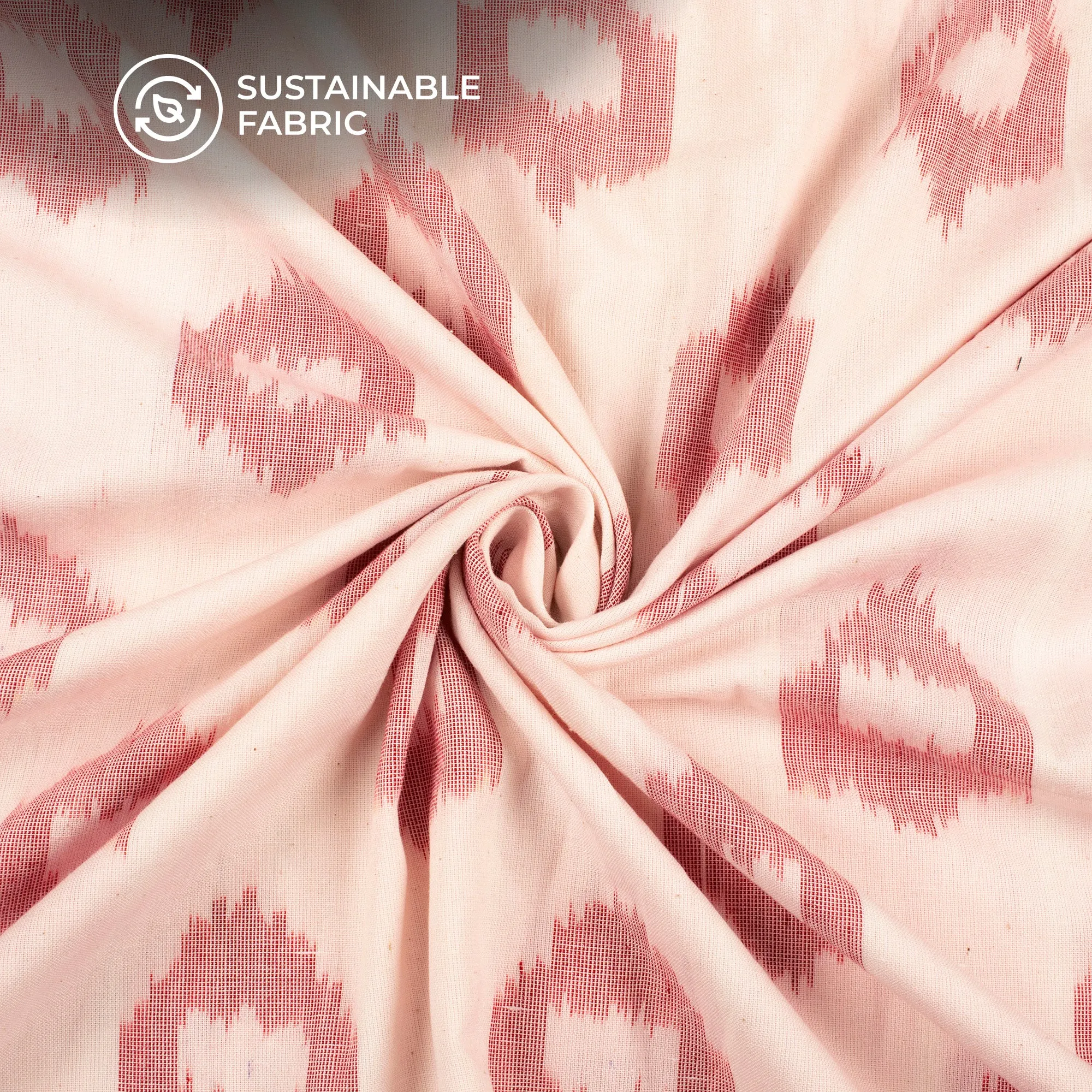 Pre-Washed Pochampally Ikat Weave Cotton Fabric