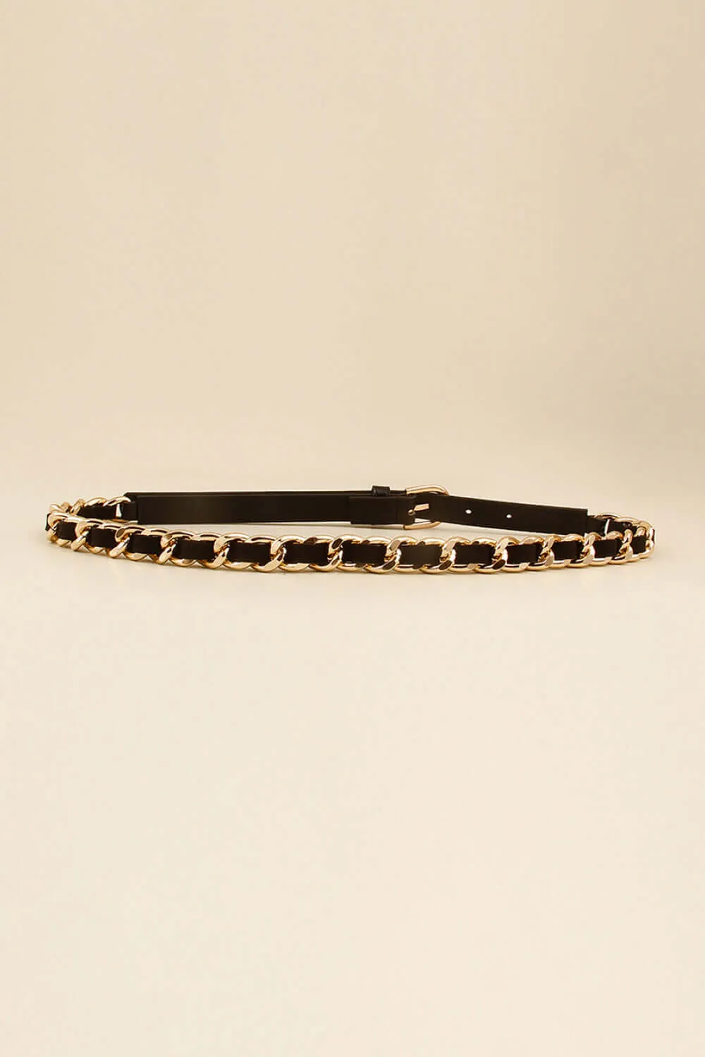 PU Chain Skinny Belt – Bold and Trendy Fashion