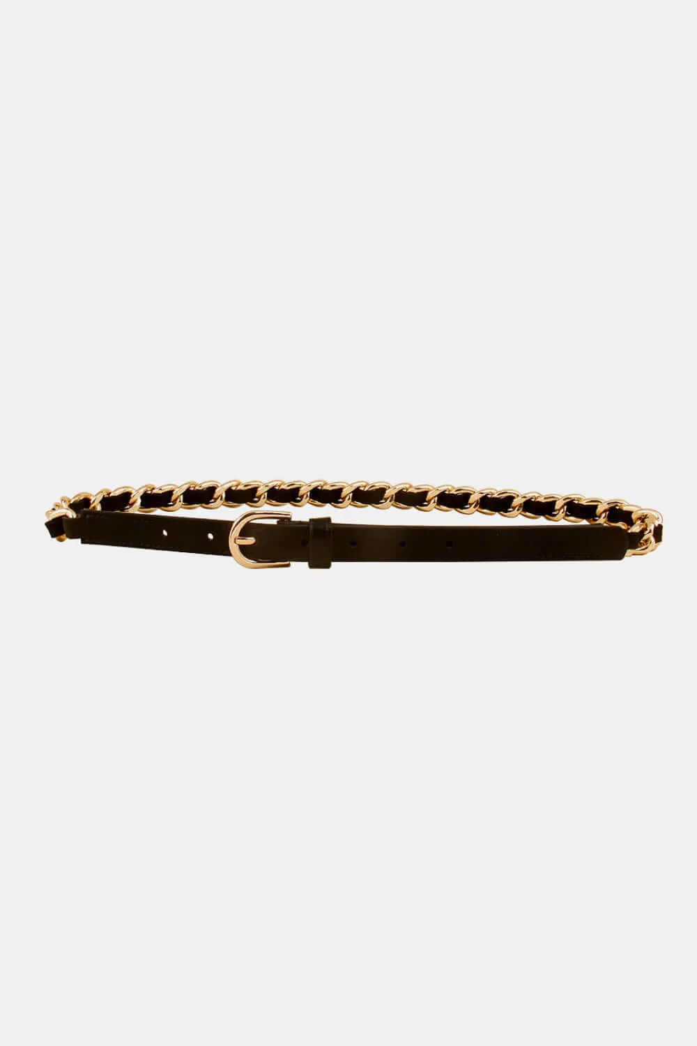 PU Chain Skinny Belt – Bold and Trendy Fashion