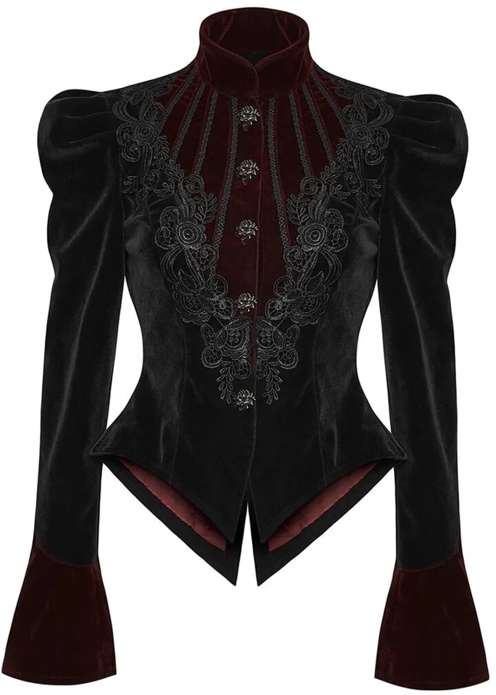 Punk Rave Crimson Peak Jasje Zwart Rood