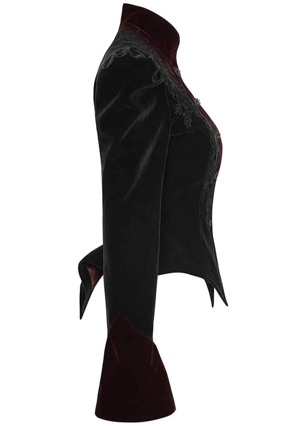 Punk Rave Crimson Peak Jasje Zwart Rood