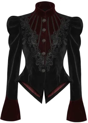 Punk Rave Crimson Peak Jasje Zwart Rood