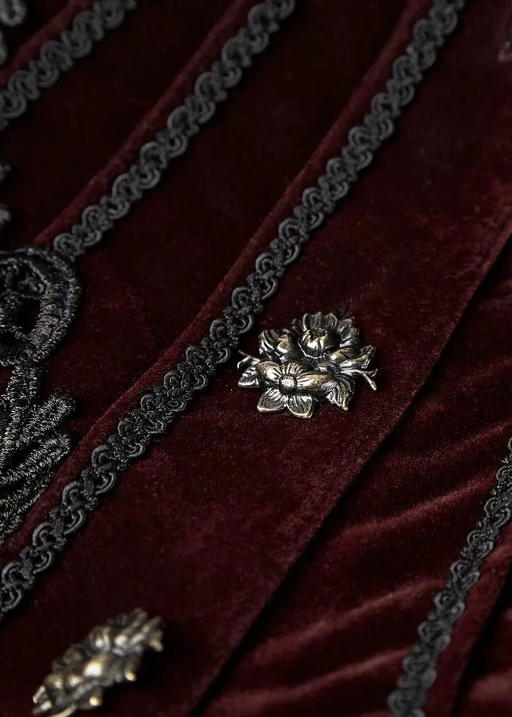 Punk Rave Crimson Peak Jasje Zwart Rood