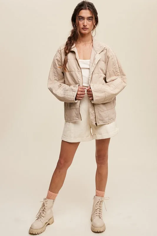 Quilted Denim Jacket, Listicle