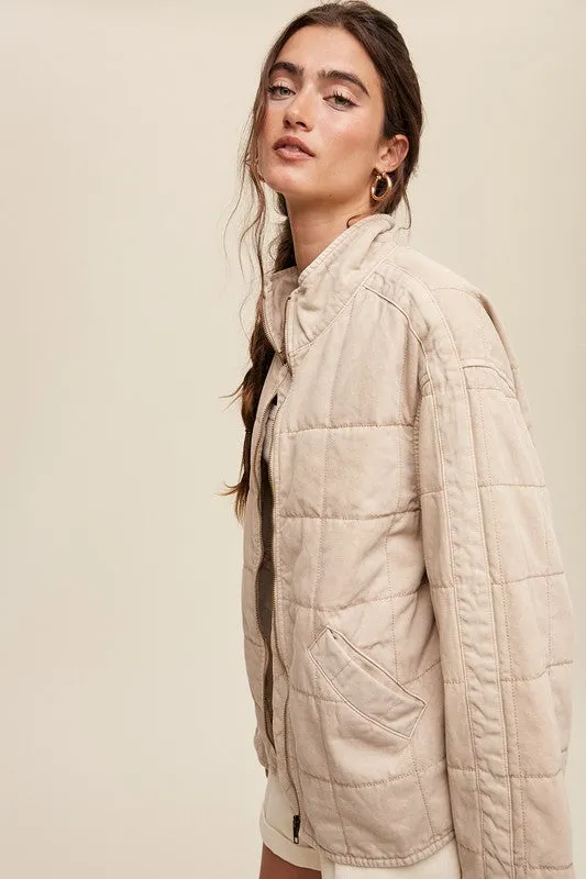 Quilted Denim Jacket, Listicle