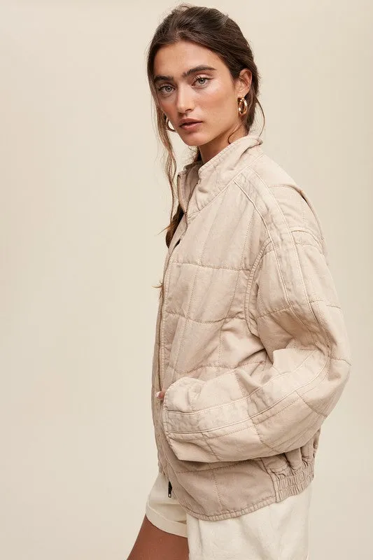 Quilted Denim Jacket, Listicle