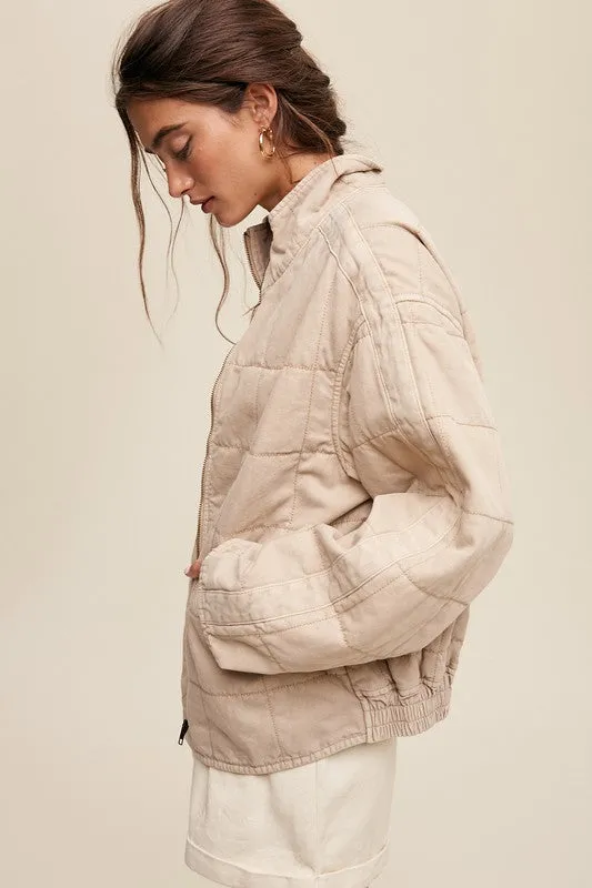Quilted Denim Jacket, Listicle
