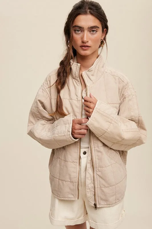 Quilted Denim Jacket, Listicle