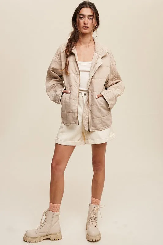 Quilted Denim Jacket, Listicle
