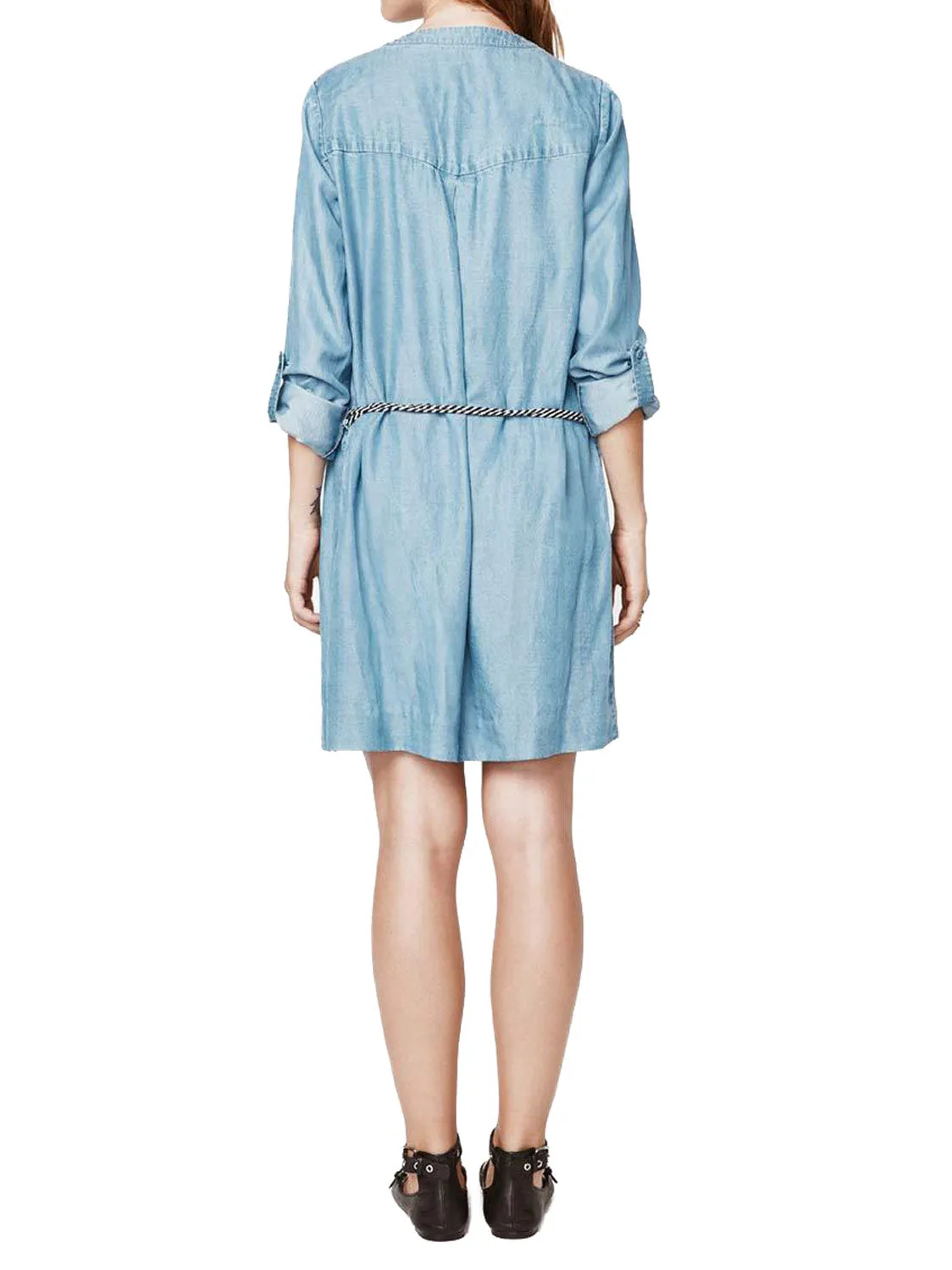 REBECCA MINKOFF Women's Light Blue Denim Julia Dress $228 NWT