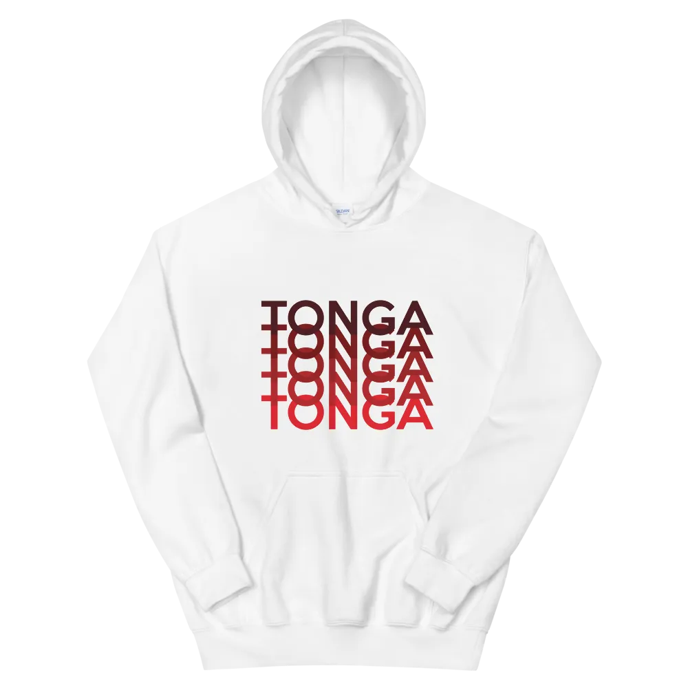 Red Tonga Repeat *ADULT HOODIE*