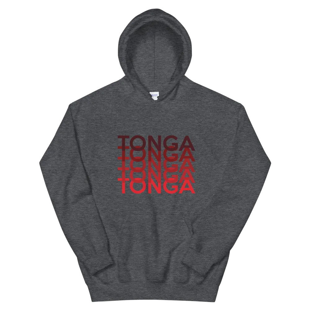 Red Tonga Repeat *ADULT HOODIE*