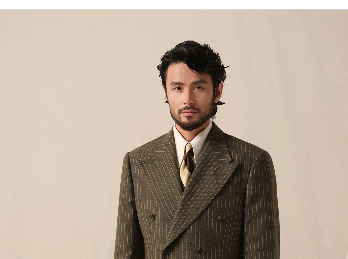 Retro 1930s Pinstripe Suit