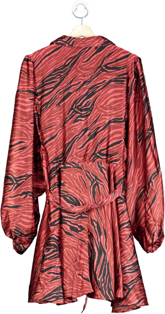 River Island Red Zebra Print Dress UK 16